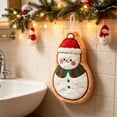 thumbnail image 4 of PONPRNGY 1Pc Hand Towels Christmas Embroidered Decor Quick-Dry Dish Towels Decorative Bathroom Kitchen Towels for Drying, Cleaning, Cooking, Holiday Towels Gift, 4 of 8