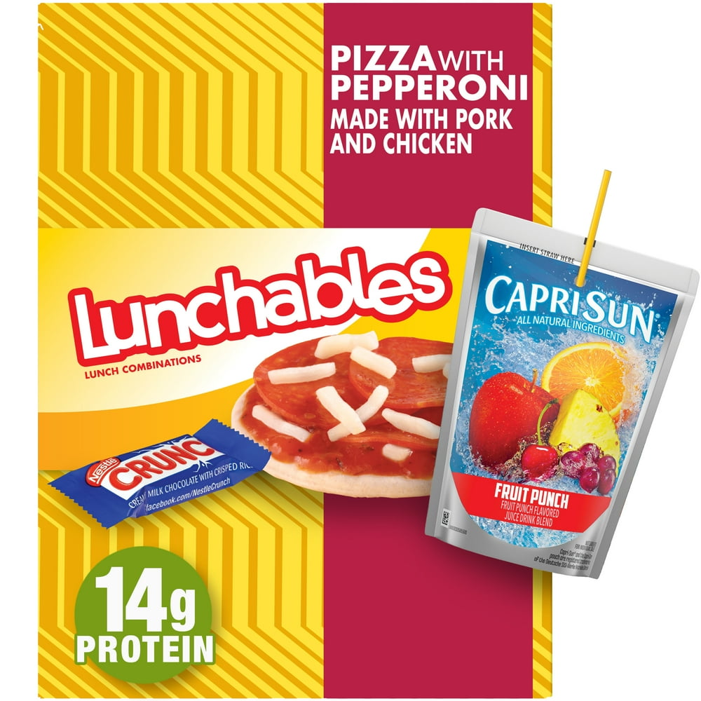 Lunchables Pizza with Pepperoni Meal Kit with Capri Sun Fruit Punch