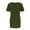 Army Green, variant on Womens Maternity Tshirt Classic Side Ruched Tee Top Mama Pregnancy Clothes Gray M