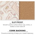 thumbnail image 6 of GZHJMY Square Drink Coasters 2 Pcs Colorful Psychedelic Marble Shapes Absorbent Ceramic Coffee Coasters for Drinks with Cork Base Housewarming Gift for Home Decor, 6 of 6