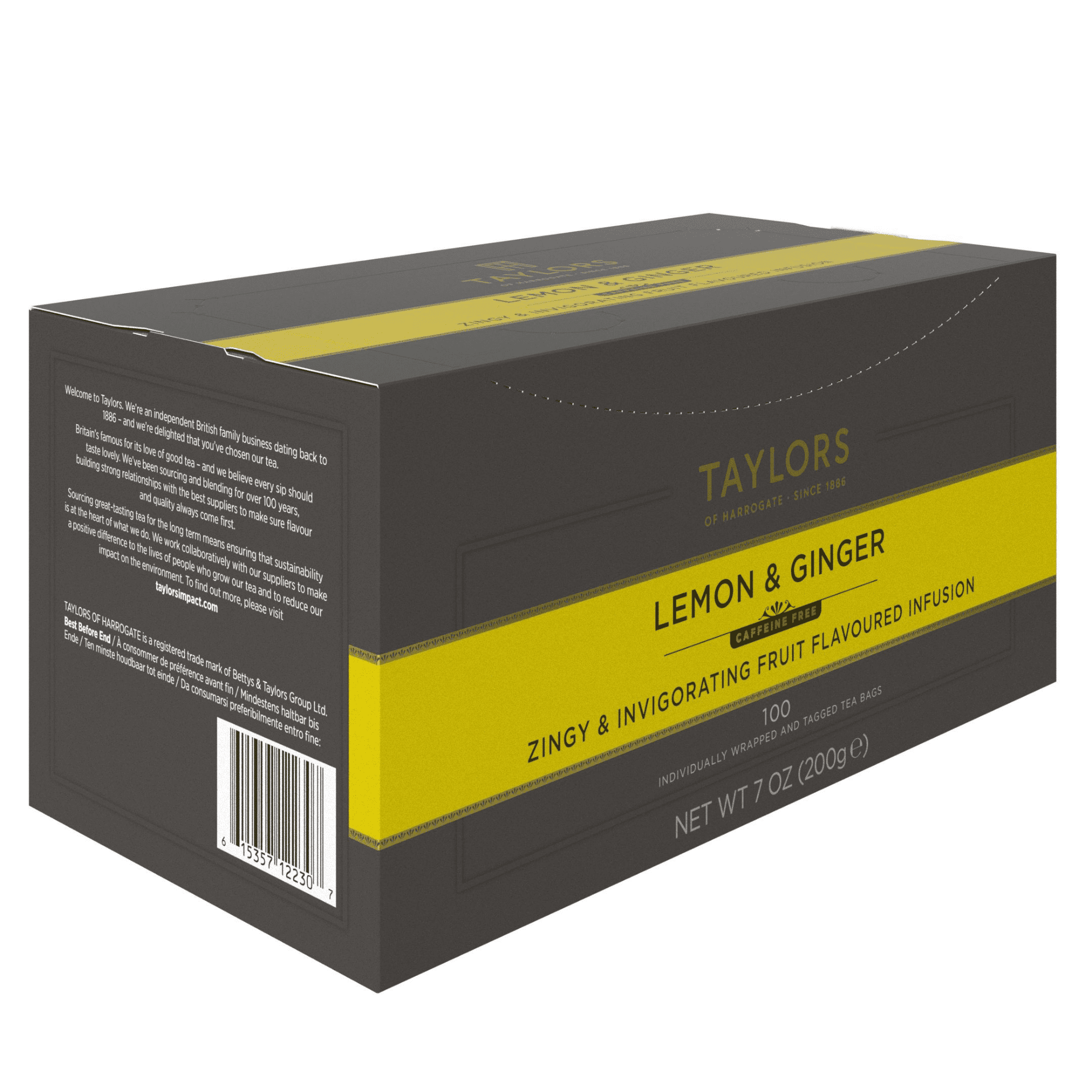 Taylors of Harrogate Lemon & Ginger Tea, 100 Tea Bags