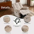 thumbnail image 3 of Oversized Power Lift Recliner with Massage and Heat for Elderly, 26" Extra Wide Electric Lift Recliner with Overstuffed Backrest, Faux Leather Lift Chair for Big and Tall, USB Port, Beige, 3 of 8