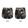 thumbnail image 3 of Salouo Vintage Dog Illustration Print Women's 2 in 1 Running Shorts Double-Layer Shorts Athletic Workout Gym Yoga Shorts Running Shorts for Women-Medium, 3 of 7