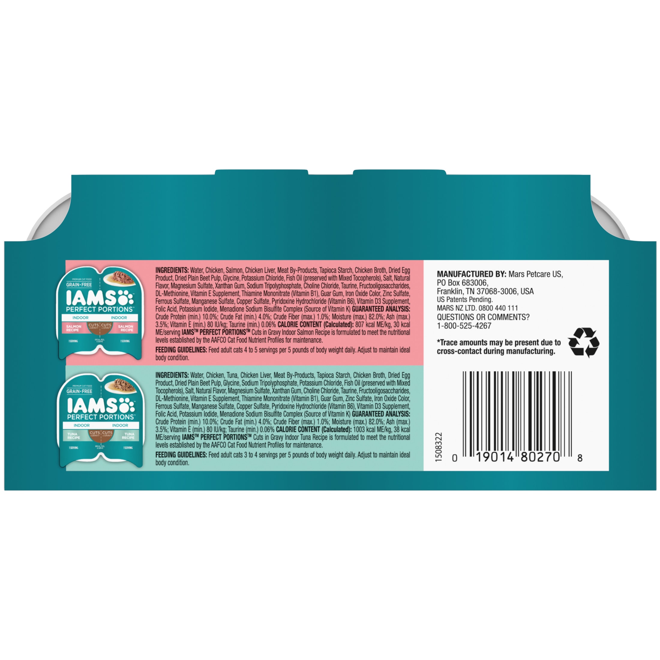 Iams Perfect Portions Indoor Grain Free Wet Cat Food Variety photo 2