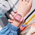 thumbnail image 2 of New fashionable student square casual silicone watch, ladies' quartz watch, 2 of 5