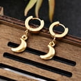 thumbnail image 3 of Fiudx Pendientes de Acero Inoxidable para Mujer, Pendientes Colgantes Dorados, Joyería, 3 of 5