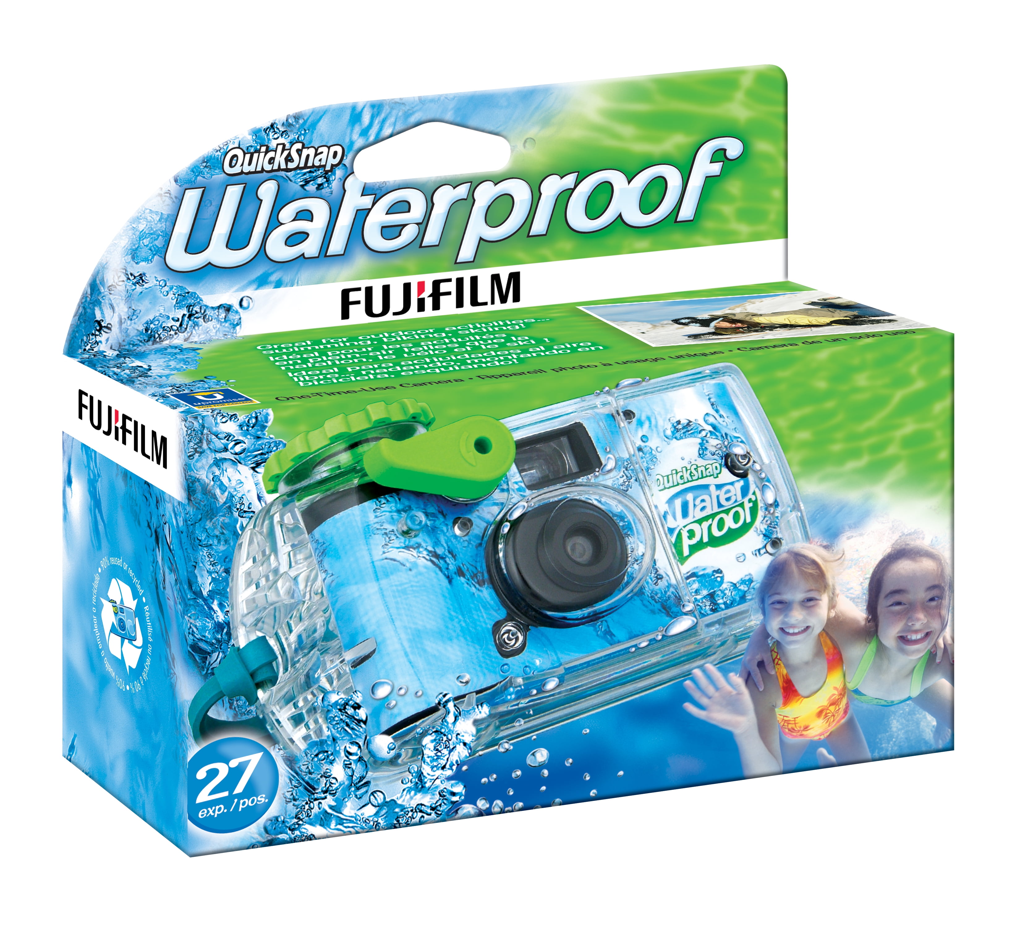 Waterproof Pool Underwater Camera Both Single Use and Reloadable Film Use 18 Exposure Film Included SK CASA 35mm Film Disposable 