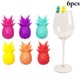 thumbnail image 2 of 6 Adornos Para Copas De Vino Marcadores De Bebidas Identificadores De Copas Con Forma De Piña Marcadores De Silicona Con Forma De Piña Para Copas De Vino, Vasos Y Jarras De Cerveza, 2 of 7