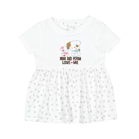 Inktastic Mimi and Pepaw Love Me Cute Granddaughter Girls Baby Dress