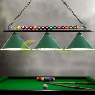 Miller Lite 3 Shade Chrome Billiard Lamp, Retro - Walmart.com