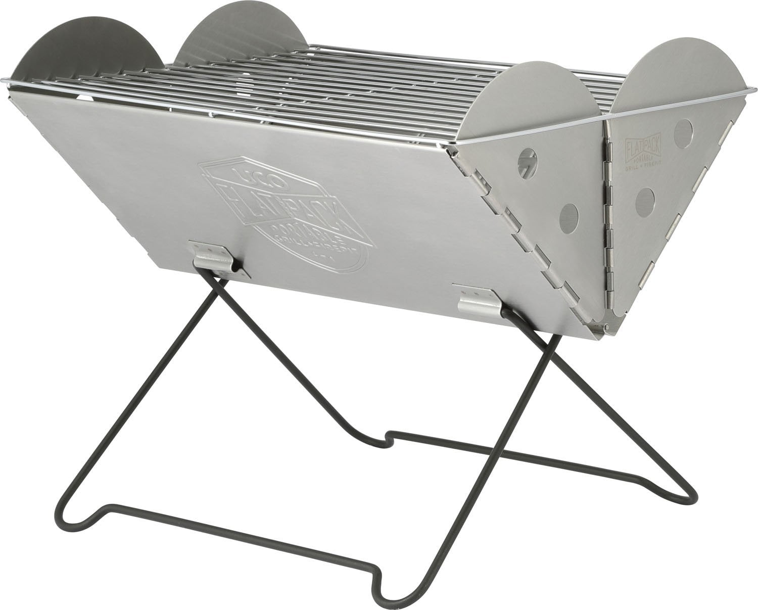 Uco flatpack portable stainless steel grill and fire pit Outlet