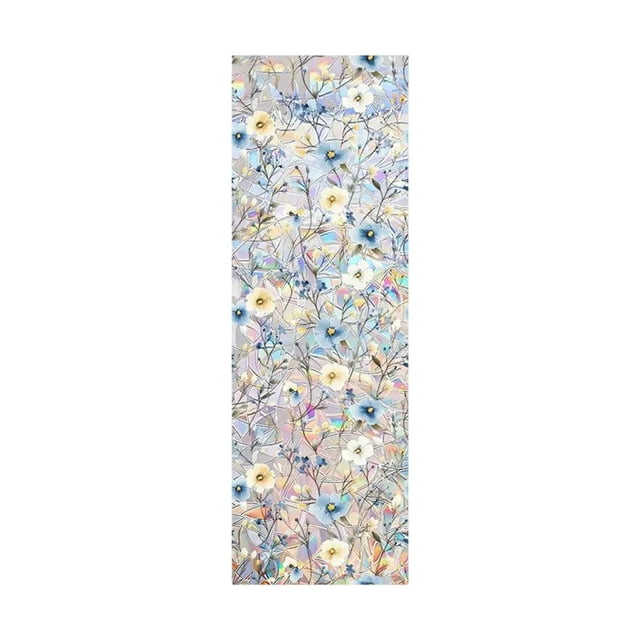 A Rainbows Stickers Bohemian Flowers Plants Leaves Windows Decals Decorative Stickers Vinyl For Window Adhesive Electrostatic