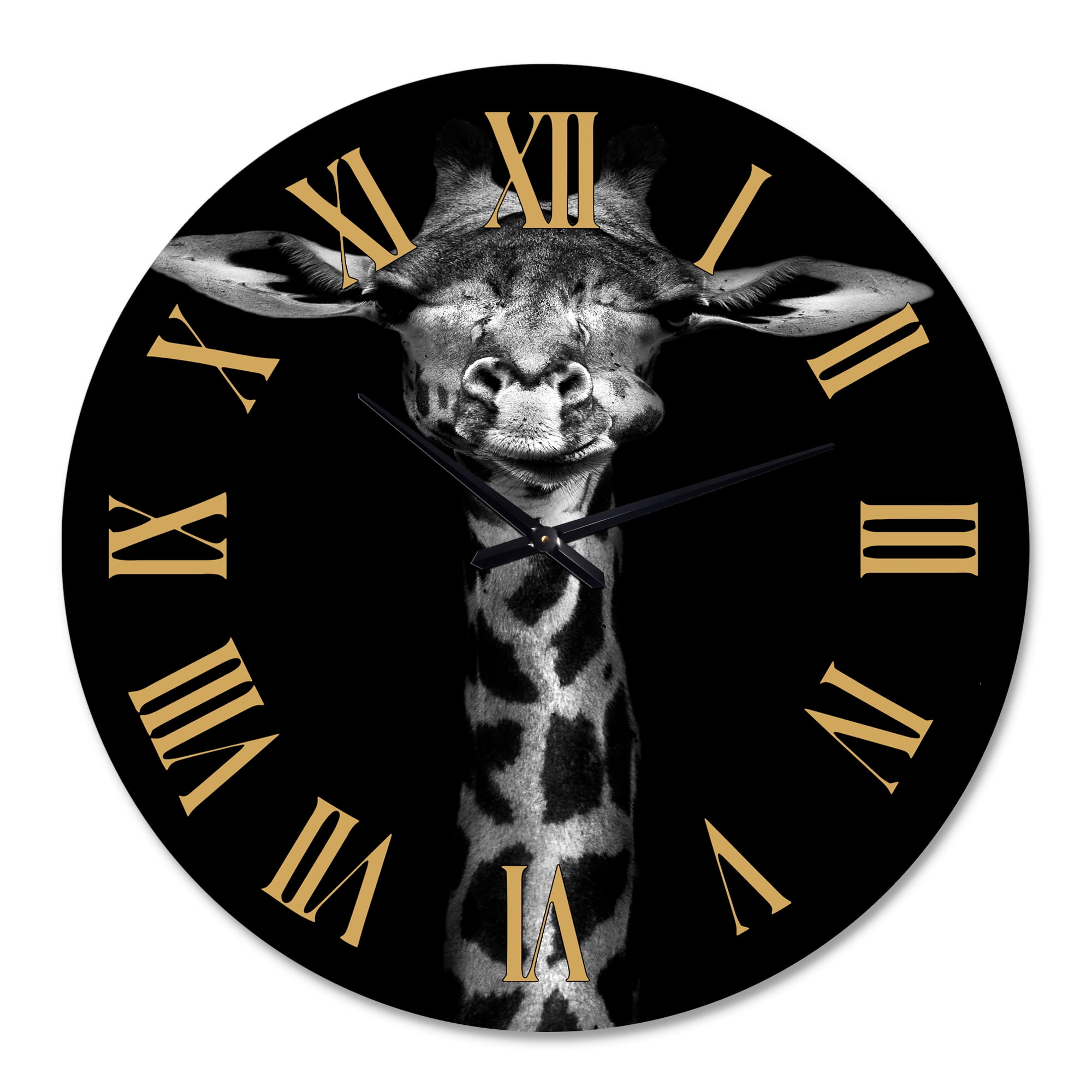 Designart 1 in Quartz Farmhouse Wall Clock