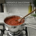 thumbnail image 3 of SUNHOUSE 2 QT Stainless Steel Pots - Steamer for Cooking, Saucepan with Lid - Small Sauce Pan with Vegetable Food Steamer Basket - Induction Cooking Pot with Stay Cool Handle, 3 of 9