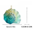 thumbnail image 2 of 1PC Conch Christmas Tree Ornament, 2D Coastal Funny Christmas Hanging Ornament, Acrylic Coastal Christmas Tree Hanging Decor, 2 of 5