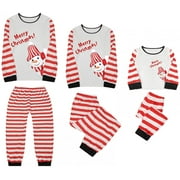 Matching Family Christmas Pajamas Set for Holiday, Xmas Deer Holiday Pajamas Sleepwear Plaid Long Sleeve PJs