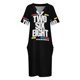 thumbnail image 4 of Vestido blanco holgado con bolsillos y código telefónico internacional de Antigua y Barbuda, vestido de fiesta de verano para mujer., 4 of 7