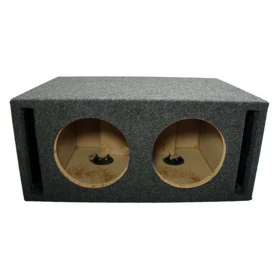 Car Audio Dual 8" SPL Bass Subwoofer Labyrinth Vent Sub Box Stereo Enclosure