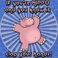 thumbnail image 2 of CafePress - Happy Hippo - Cute Infant Baby Football Bodysuit, 2 of 3