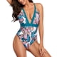 thumbnail image 2 of Traje de baño de una pieza estampado, Traje de baño de una pieza para mujer Traje de baño de una pieza Traje de baño de una pieza para mujer Muy versátil, 2 of 6