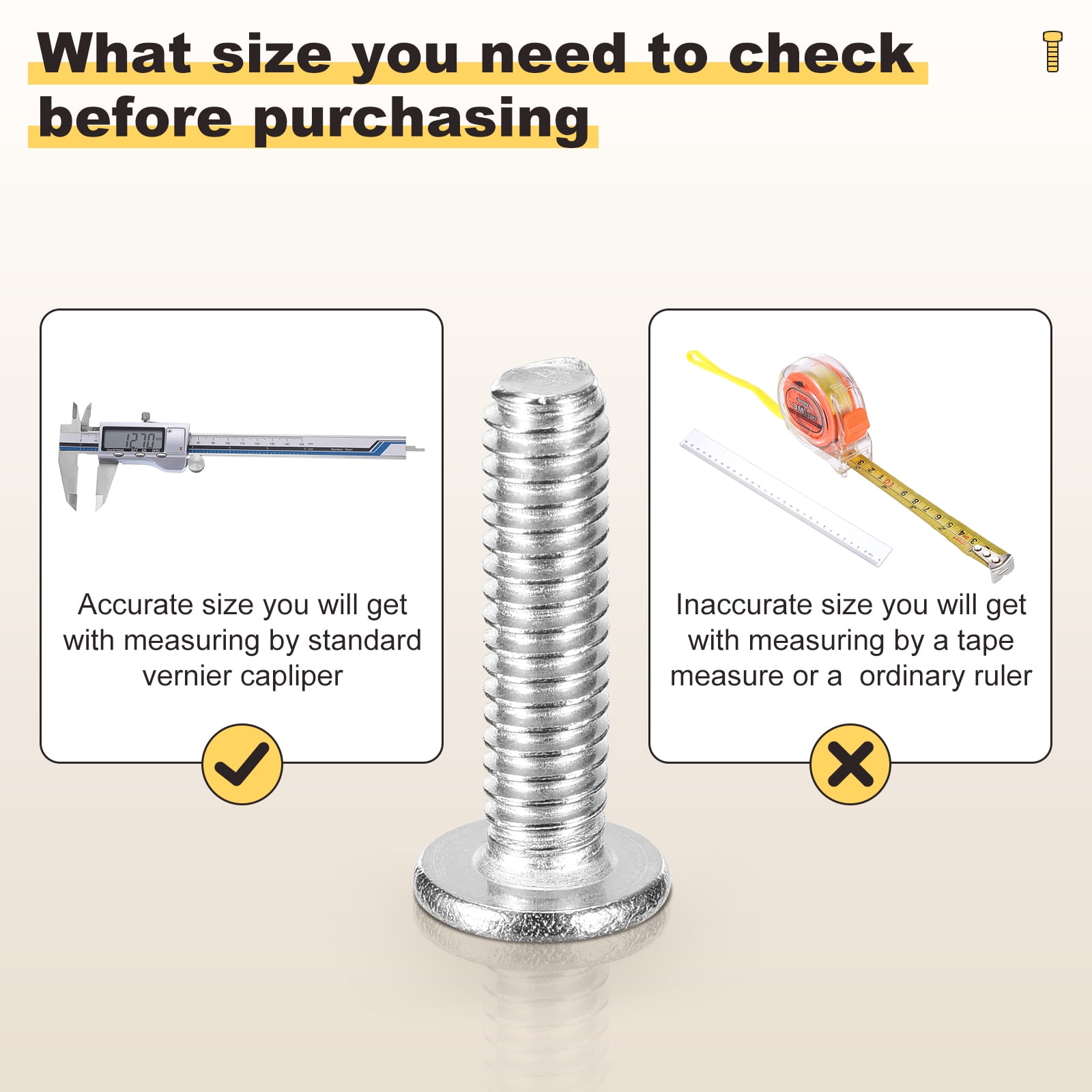 Flat Head Hex Socket Cap Screws Bolts(M6-1x65) 20Pcs, 304 Stainless Steel Hex Socket Furniture Bolts Countersunk Screws - for Furniture Woodworking Project, Silver Tone