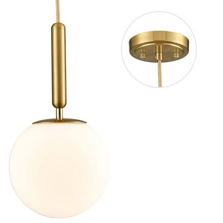 

Salda Modern Globe Pendant 8-Inches W/Milk Glass Shade