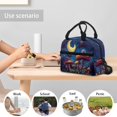 thumbnail image 6 of Yuyamidu Aesthetic Mushroom Lunch Box for Kids 8-12 Snail School Lunch Bag for Teen Girls 4th Grade Elementary/Middle School Lunchbox with Adjustable Strap Front Pockets Students Gifts, 6 of 7