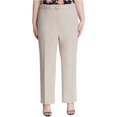 thumbnail image 1 of Pantalones casuales con cinturón Calvin Klein para mujer Beige 22W, 1 of 2