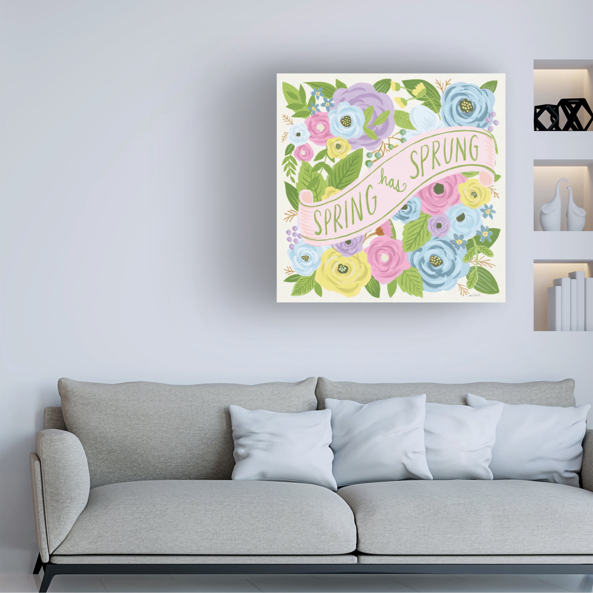 Anne Tavoletti 'Spring Has Sprung I Bright' Canvas Art