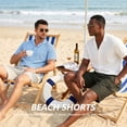 thumbnail image 5 of Iceglad Mens Shorts Casual Summer Shorts for Men Elastic Waist Drawstring Quick Dry Lightweight Athletic Beach Shorts with Pockets, 5 of 9