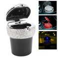 thumbnail image 4 of Auto  Holder, LED Light Indicator Bling Bling Car Ashtray Multifunctional -Studded  For Vehicle Black,White,Red, 4 of 8