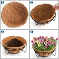 thumbnail image 4 of Casewin 4 PCS 10 Inch Round Coco Liners Hanging Basket,Natural Replacement Coconut Fiber Liner for Garden Flower Pot Vegetables Herbs, 4 of 7