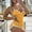 Yellow, variant on VONCOS Womens 2 Piece Lace Cami Pajama Set – Soft Stretchy V-Neck Sleepwear with High Waisted Shorts, Yellow,Size S