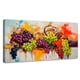 thumbnail image 1 of Cuadro Decorativo Canvas Uvas Coloridas 140x70 Canvas Revolution, 1 of 4