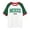 White, variant on Women's Unisex Casual Short Sleeve Tee with Raglan Sleeves for Casual Breathable Fit Green L