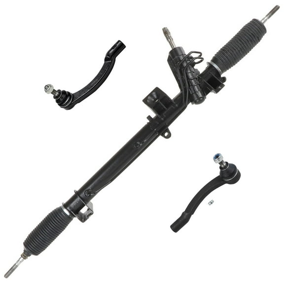 Detroit Axle - Front 3pc Rack and Pinion Kit for 1999-2003 Volvo C70 1998-2000 S70 V70 1993-1997 850, Power Steering Rack and Pinion Outer Tie Rods Replacement