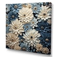 thumbnail image 2 of Designart "Bountiful White And Blue Zinnias" Zinnias Wall Decor, 2 of 7