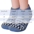 thumbnail image 3 of Adult Winter Slipper Socks Fleece Lined Thick Warm Floor Socks Non Slip Indoor House Socks Knit Ankle Cabin Socks Cozy Thermal Bed Socks For Women Men Soft Plush Gripper Bottom Cold Weather Footwear, 3 of 4