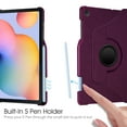 thumbnail image 6 of Fintie Rotating Case for Samsung Galaxy Tab S6 Lite 10.4 Inch 2024/2022/2020 with S Pen Holder, 360 Degree Swivel Stand Cover Auto Sleep/Wake,Purple, 6 of 7