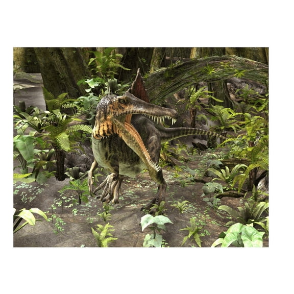 Spinosaurus dinosaur Edible Icing Image Cake Topper, by Tnct.