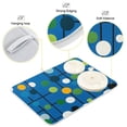 thumbnail image 3 of Yayeee Dish Drying Mat for Kitchen Counter 16"x18" Microfiber Absorbent Pad, Blue Abstract, 3 of 7