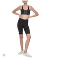 thumbnail image 4 of Calvin Klein Performance Women's Split Logo High Waist Biker Shorts, Black, Small, 4 of 4