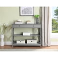 thumbnail image 4 of Pemberly Row Transitional One-Drawer Console Table in Gray Wood Finish, 4 of 10