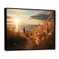 thumbnail image 2 of Designart "A Mesmerizing Golden Sands wall art X" Landscapes Floater Framed Canvas Wall Art, 2 of 7