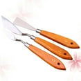 thumbnail image 6 of 1 Set of 3pcs Spatula Stainless Steel Canvas Oil Painting Color Mixing Scraper, 6 of 7
