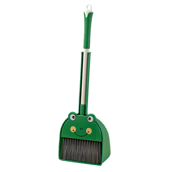 Juego de escoba y recogedor para niños, novedoso juego de ayuda para el hogar, juguetes de limpieza, regalo Rana