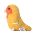 thumbnail image 5 of Plush Parrot Stuffed Animal Toy Ornament, 1 Piece Yellow Parrot Plushie For Collection Decoration Home Office, 5 of 6