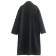 thumbnail image 3 of XPMWRP Women's Double Breasted Loose Coat Long Sleeve Casual Jacket Soft Comfortable Fashionable Outerwear Winter Warm Trendy Loose Coat with Pockets Black XS, 3 of 3