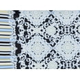 thumbnail image 2 of Zelouf Medallion Single Border On Ity  , Sewing, DIY, Crafts Fabric by the Yard, 945 Black/blue, 1 Yard, 2 of 2