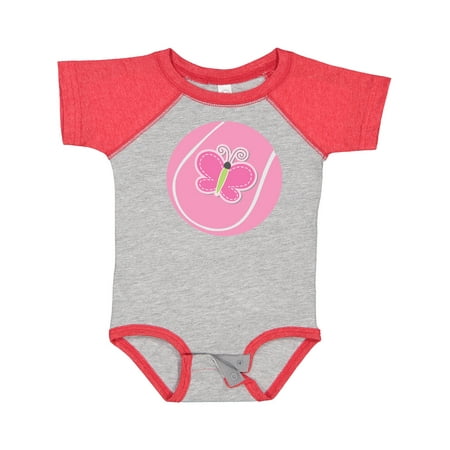 

Inktastic Tennis Pink Ball Gift Baby Girl Bodysuit
